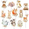25pcs Woodland Animal Cupcake Toppers - Baby Shower Decorations for Woodland Party Supplies view 3