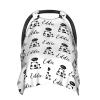 Personalized Baby Car Seats Canopy for Babies with Name, Custom Multi-use Covers for Baby Boys Girls, Cute Little Panda Minky Nursing Breastfeeding Stroller Cover Canopies for Newborn Infant view 1