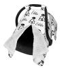 Personalized Baby Car Seats Canopy for Babies with Name, Custom Multi-use Covers for Baby Boys Girls, Cute Little Panda Minky Nursing Breastfeeding Stroller Cover Canopies for Newborn Infant view 2