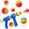 Sumind 48 Pieces Foam Balls Bulk Rounds Refill Balls Soft Foam Bullet Replacement Refill Pack for Blasters Guns for Kids Birthday Party Games Favors Gifts for Boys and Girls(Rainbow Color) view 4