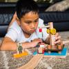 Bigjigs Toys, Crane Dock, Diver & Dinghy, Wooden Train Track Accessories, Train Toys view 2