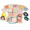 Bigjigs Toys, Lacing Tiles, Wooden Toys, Lacing Toy, Threading Toys, Wooden Threading Toys, Threading Toys for 3 Year Olds, Toddler Toys, Fine Motor Skills Toys view 1