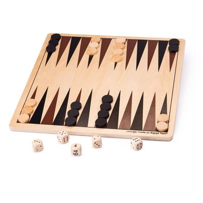 Bigjigs Toys, Backgammon Set, Wooden Toys, Back Gammon, Backgammon Board, Traditional Games, Family Games, Wooden Board Games, Games for 2 Players, Family Board Games