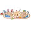 Bigjigs Rail, Coastal Clean Up Train Set, Wooden Train Set, Toys for 3 4 5 6 Year Olds, Traditional view 1