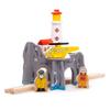 Bigjigs Rail Lighthouse 4-Way Tunnel - Wooden Train Set Accessories view 1