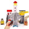 Bigjigs Rail Lighthouse 4-Way Tunnel - Wooden Train Set Accessories view 2