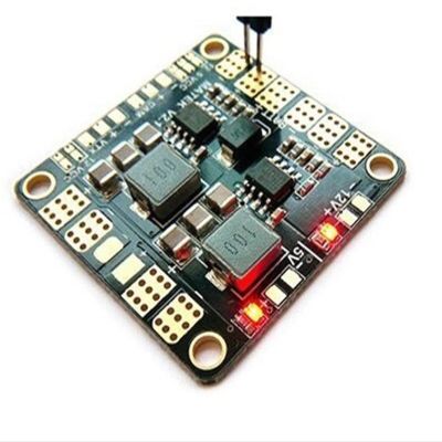 ZHIPAIJI for Matek Mini Power Hub Power Distribution Board RC PDB with BEC 5V & 12V for FPV QAV250 ZMR250 Multicopter Quadcopter Drone Accessories Part (Color : 1 Piece)