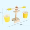 ink2055 Baby Kids DIY Educational Small Wooden Balance Scale Experiment view 4