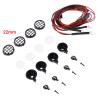 BOLIDORC 4LED Spotlights Roof Lights Lampshade for 1/10 RC Crawler Car TRX4 D90 D110 SCX10 CC01 TF2 (Round) view 3