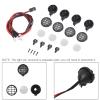 BOLIDORC 4LED Spotlights Roof Lights Lampshade for 1/10 RC Crawler Car TRX4 D90 D110 SCX10 CC01 TF2 (Round) view 4