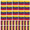 40 Removable Stickers: Venezuela Flag: Venezuelan Party Favors, Decals view 1