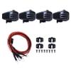 BOLIDORC 4LED Spotlights Roof Lights Lampshade for 1/10 RC Crawler Car TRX4 D90 D110 SCX10 CC01 TF2 (Square) view 1
