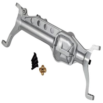 NHX RC Aluminum Portal Axle Housing Front Silver : SCX10III