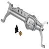 NHX RC Aluminum Portal Axle Housing Front Silver : SCX10III view 1