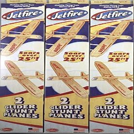 Guillow's Lot of 3 32 Jetfire Twin Packs (6 Gliders Total)