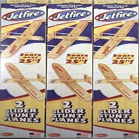 Guillow's Lot of 3 32 Jetfire Twin Packs (6 Gliders Total)