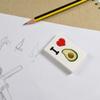 Azeeda 2 x 45mm 'I Love Avocado' Erasers/Rubbers (ER00029676) view 2