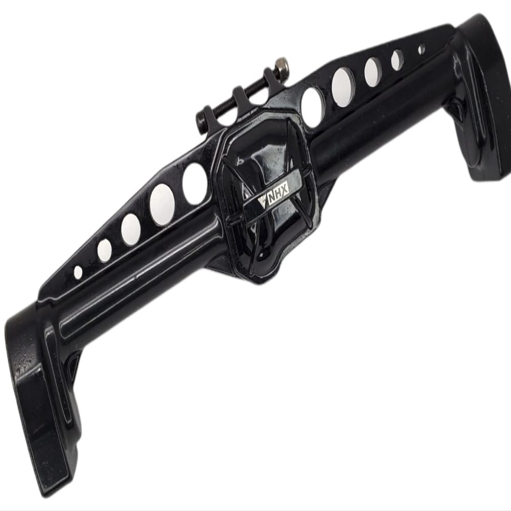 NHX RC Aluminum Portal Axle Housing Rear -Black : Axial SCX10III