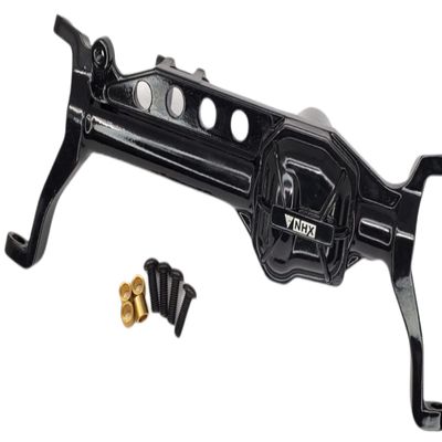 NHX RC Aluminum Portal Axle Housing Front-Black: Axial SCX10III