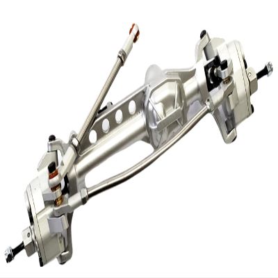 NHX Front Aluminum Portal Axle Set w/Gears Silver for SCX10III
