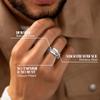 FASACCO 12Pcs Fidget Anxiety Rings for Women Men - Spinner Fidget Rings for Anxiety Relieving Stress Flower Moon Star Stainless Steel Rings Adjustable Size 5 view 3
