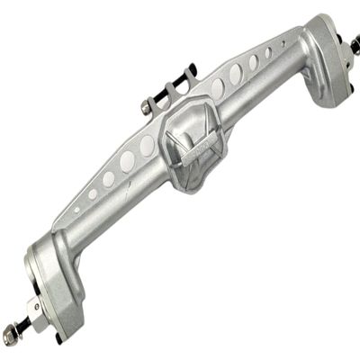 NHX RC Aluminum Portal Axle Set Rear w/Gears -Silver : Axial SCX10III