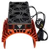 NHX RC 1/5 Twin Cyclone Alum HV Cooling Fans w/Cover Motor Heatsink Orange view 3