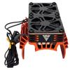 NHX RC 1/5 Twin Cyclone Alum HV Cooling Fans w/Cover Motor Heatsink Orange view 4