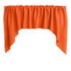 Zen Creative Designs Solid Poplin Swag Window Valance Home Dcor Bedroom Nursery Kitchen Window (Orange) view 1