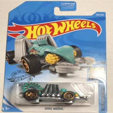 DieCast Hot Wheels EEVIL Weevil - Street Beasts 2/10 (Cyan) 169/250
