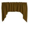 Zen Creative Designs Solid Poplin Swag Window Valance Home Dcor Bedroom Nursery Kitchen Window (Mustard) view 1