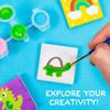Made By Me! Paint Your Own Magnetic Tile Art  DIY Ceramic Magnets  Personalized Magnet Tiles  Arts & Crafts Kit for Kids Ages 6+,Multi view 3