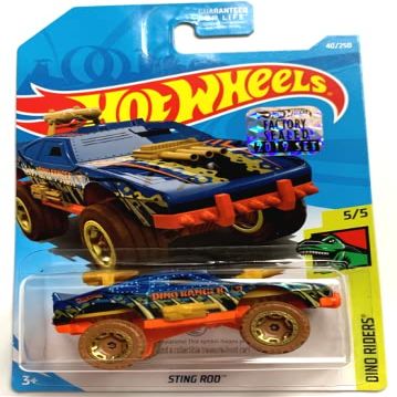 DieCast Hot Wheels Sting Rod - Dino Riders 5/5 (2019 Factory Sealed) Treasure Hunt!