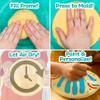 Made By Me! Sand Dough Sculpt & Paint Creations! Mold Your Own Hand Print Stone, DIY 7-inch Handprint Stone Kit, Mess-Free Stepping Stones, Staycation Activity, Keepsake Gift for Kids Ages 4+ view 3