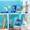 9 Pieces Shark Birthday Party Decorations Under The Sea Honeycomb Table Centerpiece for Boys Baby Shower Blue Sea Sharks Themed Birthday Party Sharks Week Decoration view 3