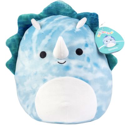 Squishmallows 10" Jerome The Blue Triceratops - Official Kellytoy Plush - Soft and Squishy Dinosaur Stuffed Animal Toy - Great Gift for Kids