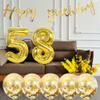 19th Birthday Decoration Happy Birthday Banner Balloons 19 Years Old Birthday Party Supplies Helium Balloons Number 19 Balloons Latex Balloon Foil Balloon, 19th Gold Birthday Party Decoration view 3