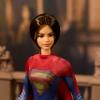 Barbie Supergirl Collectible Fashion Doll from The Flash Movie Wearing Red & Blue Suit with Cape, Display Stand Included view 2