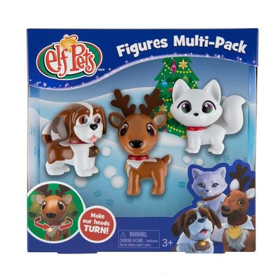 The Elf on the Shelf - Elf Pets Figures Multipack Includes St. Bernard, Reindeer, and Arctic Fox!