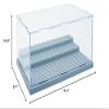Kuzhi Anti-Dust and Display Acrylic Box,Building Blocks Base Compatible with Various Building Block Toys (5.4Wx10L, Grey) view 2
