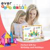 Everplay Magnetic Tiles Starter Set Building Blocks Toys STEM Educational Learning Magnet Toy Preschool Montessori Boys & Girls Smart Unlimited Creative Kit Games Gifts for Age 3+ Kids Toddlers view 3