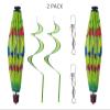 2Pack Hot Air Balloon Wind Spinner Garden Windmills and Spinners Decorations Large Outdoor Hanging Decor Lawn Yard Windsock Ornaments Colorful Butterfly Wind Hanging Ornaments view 2