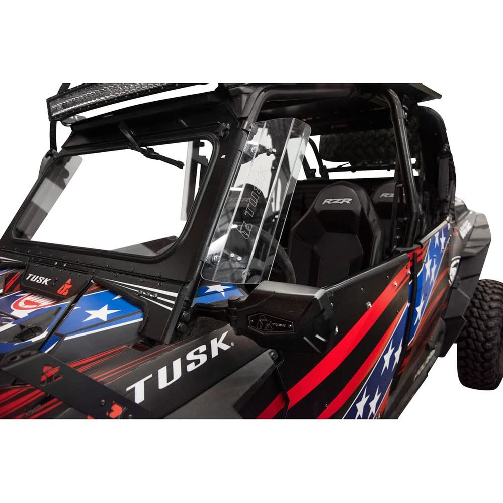 TUSK Wing Vent Kit 20" Wing with 1 3/4" Roll Cage Clamps for Polaris RZR XP 1000 Ride Command Edition 2018-2019
