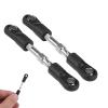 Niiyen RC Steering Rod, 2pcs/Set RC Car Steering Rod Servo Rod Servo Rod Link RC Servo Rod, Zd 6050 Ball Joint Tie Rod 1:16 Model Vehicle General(45mm) view 1