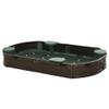 Outsunny Kids Outdoor Sandbox with Cover Garden Bed Sand Pit, Easy Assembly Children's Oval Sandbox for Backyard, Brown, 72" x 41.25" x 8.75" view 1