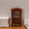 Dollhouse Furniture Display Shelf 1:12 Scale Miniature Bookshelf Cabinet Decoration Classic Wooden Storage for Mini Artificial House Accessories (Brown) view 2