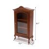Dollhouse Furniture Display Shelf 1:12 Scale Miniature Bookshelf Cabinet Decoration Classic Wooden Storage for Mini Artificial House Accessories (Brown) view 4