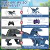 Large Remote Control Dinosaur Toys Kids - Jurassic Velociraptor Toys Imitates Walking and Sounds - Robot Toys That Can Sing, Shaking Head and Tail view 3