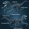 Large Remote Control Dinosaur Toys Kids - Jurassic Velociraptor Toys Imitates Walking and Sounds - Robot Toys That Can Sing, Shaking Head and Tail view 4