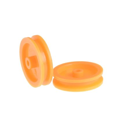 20Pcs/lot 2mm Hole Orange Plastic Belt Pulley for DIY RC Toy Car Airplane Accessories DUO ER